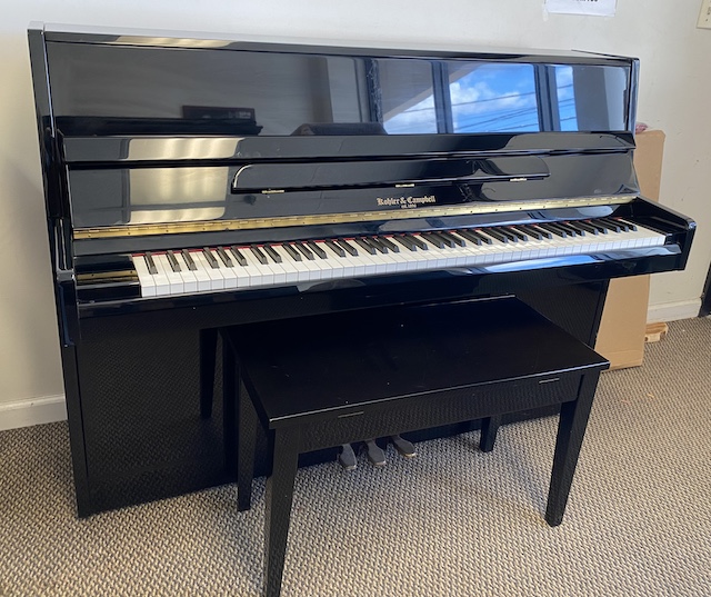 Kohler Campbell Console Piano, high gloss ebony